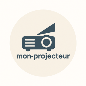 Logo moderne de mon-projecteur.fr