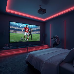 vidéoprojecteur pour FIFA et Call of Duty
