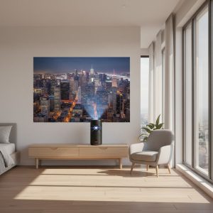 vidéoprojecteur pièce lumineuse XGIMI MoGo 2 Pro mini projecteur compact