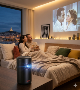 vidéoprojecteur chambre adulte ambiance cinéma