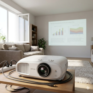 videoprojecteur Epson EH TW7000 home cinema mauvaise installation et image mal réglée
