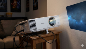 videoprojecteur BenQ TH585 gaming avec erreur de projection et mauvais focus