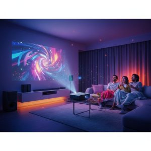 barre de son Bose TV Speaker compacte idéale pour améliorer le son vidéoprojecteur dans un petit espace
