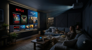 videoprojecteur streaming netflix prime video cinema maison